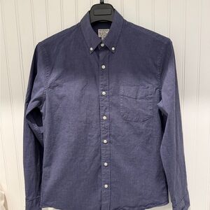 J.Crew Men's Blue Button-Down Shirt